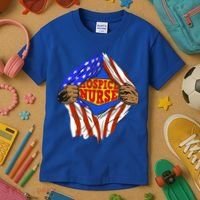Funny Super Hospice Nurse Hero Job Cute Gift Kids T-Shirt thumb 3