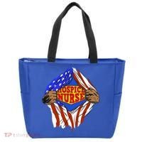 Funny Super Hospice Nurse Hero Job Cute Gift Tote Bag thumb 0