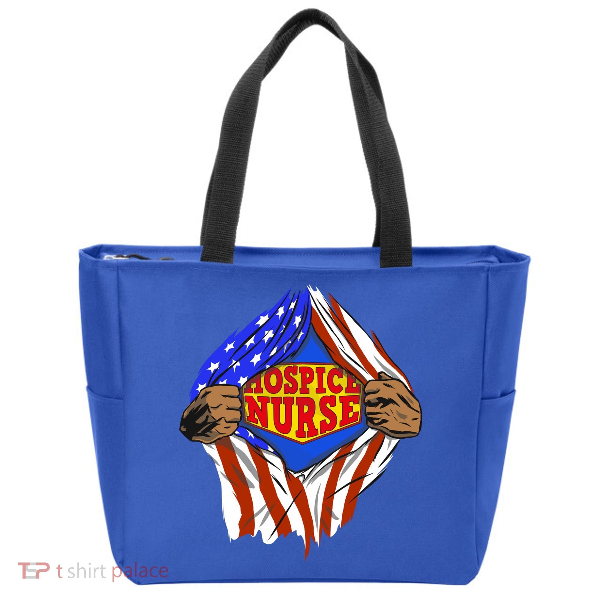 Funny Super Hospice Nurse Hero Job Cute Gift Tote Bag