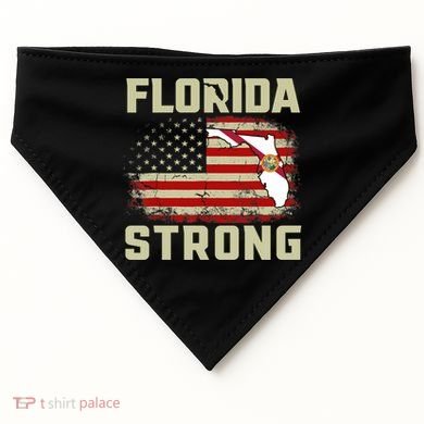 Florida Strong Hurricane Ian Support Florida USA-Made Doggie Bandana