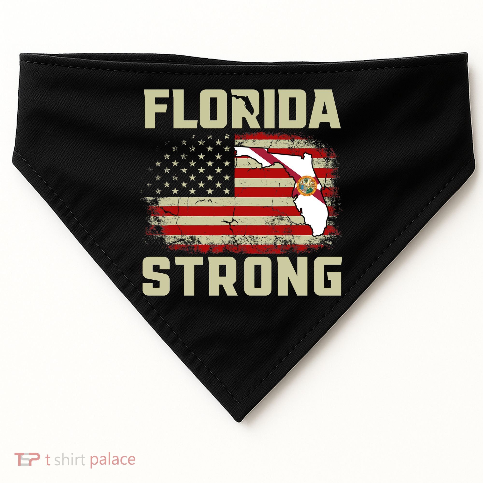Florida Strong Hurricane Ian Support Florida USA-Made Doggie Bandana