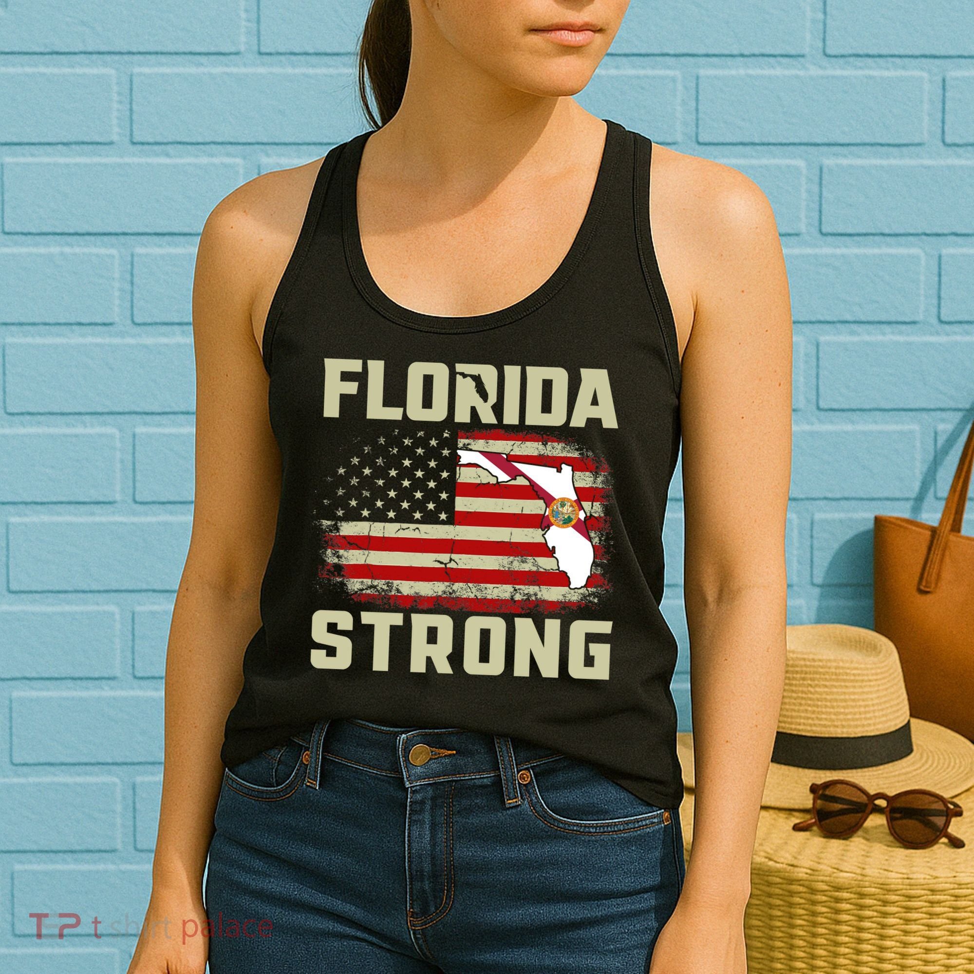 Florida Strong Hurricane Ian Support Florida Women's Tank Top