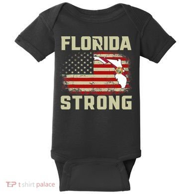 Florida Strong Hurricane Ian Support Florida Baby Bodysuit