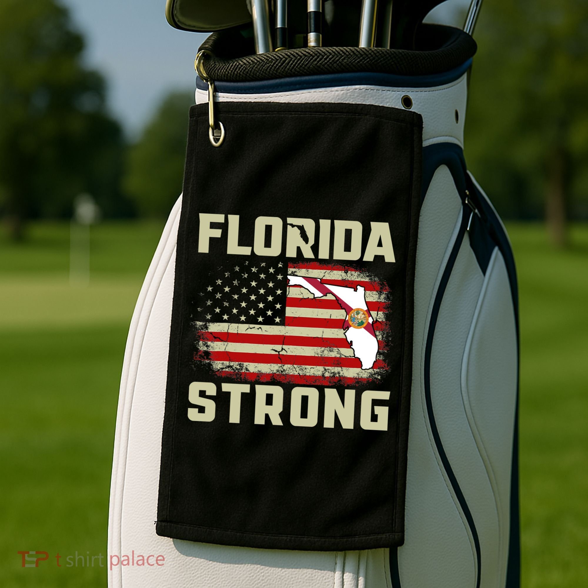 Florida Strong Hurricane Ian Support Florida Golf Towel
