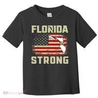 Florida Strong Hurricane Ian Support Florida Toddler T-Shirt thumb 0