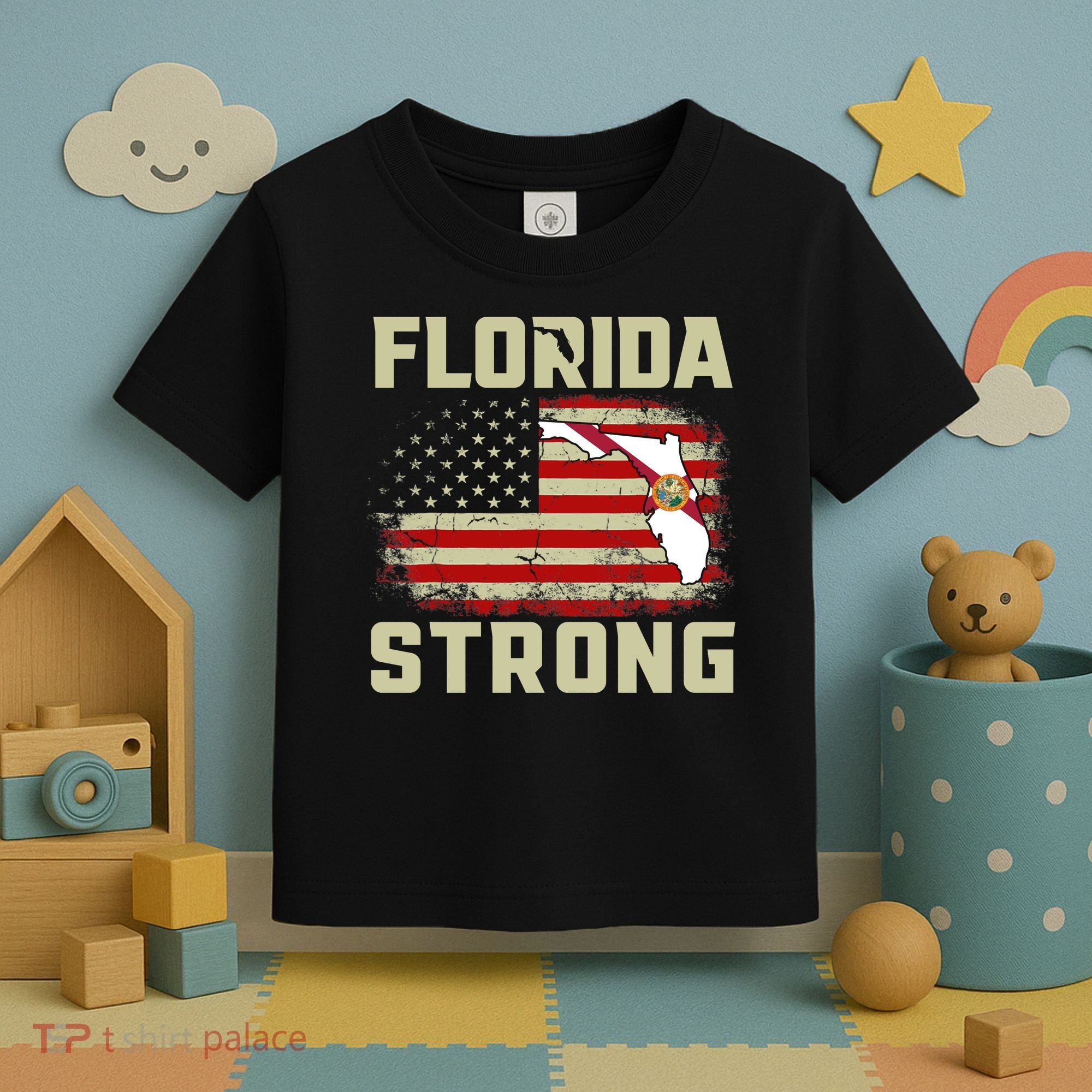 Florida Strong Hurricane Ian Support Florida Toddler T-Shirt