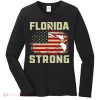 Florida Strong Hurricane Ian Support Florida Women's Long Sleeve Shirt thumb 0