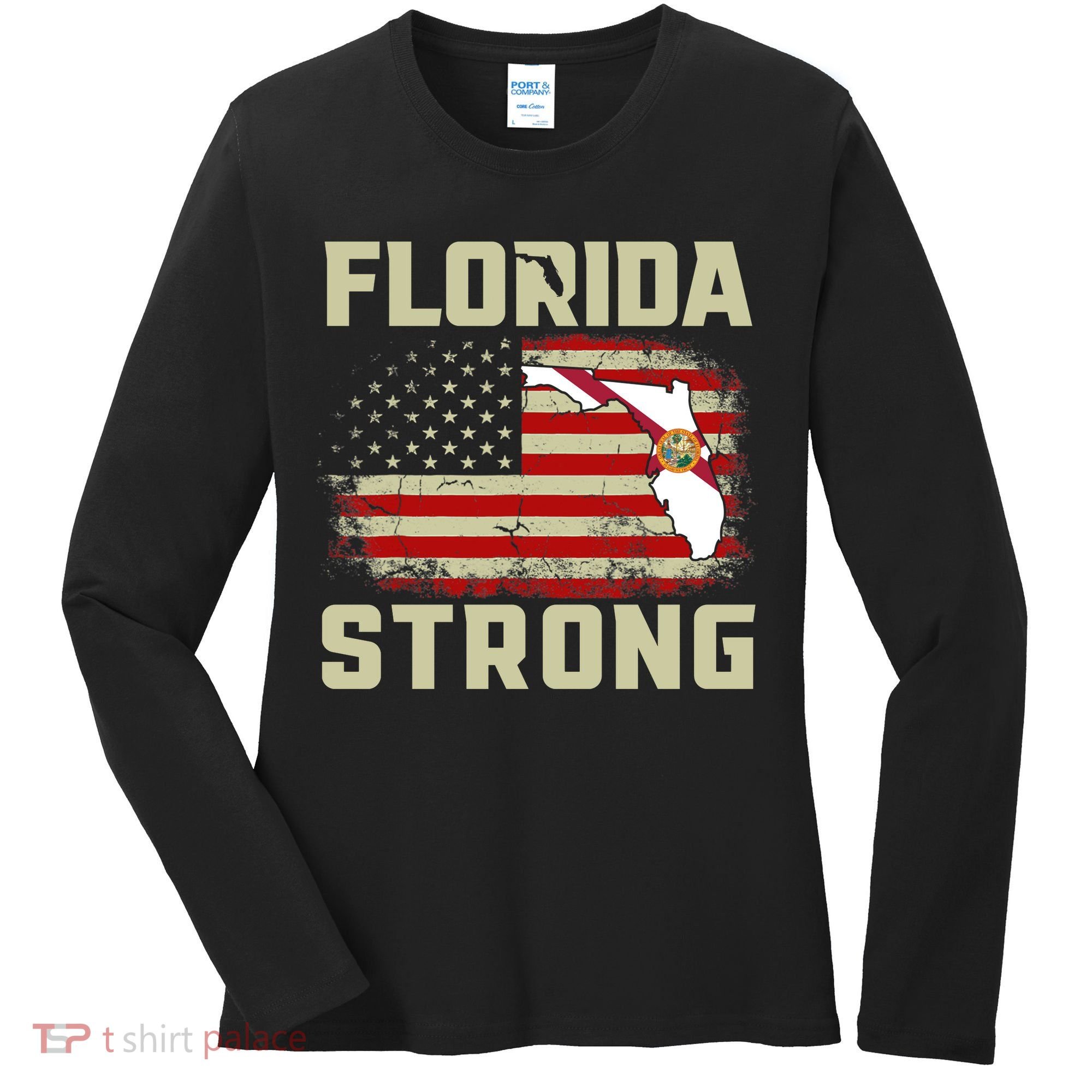 Florida Strong Hurricane Ian Support Florida Women's Long Sleeve Shirt