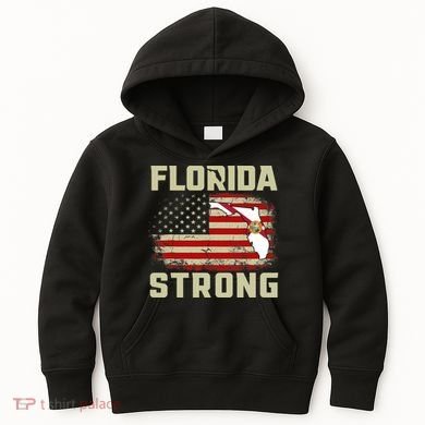 Florida Strong Hurricane Ian Support Florida Kids Hoodie