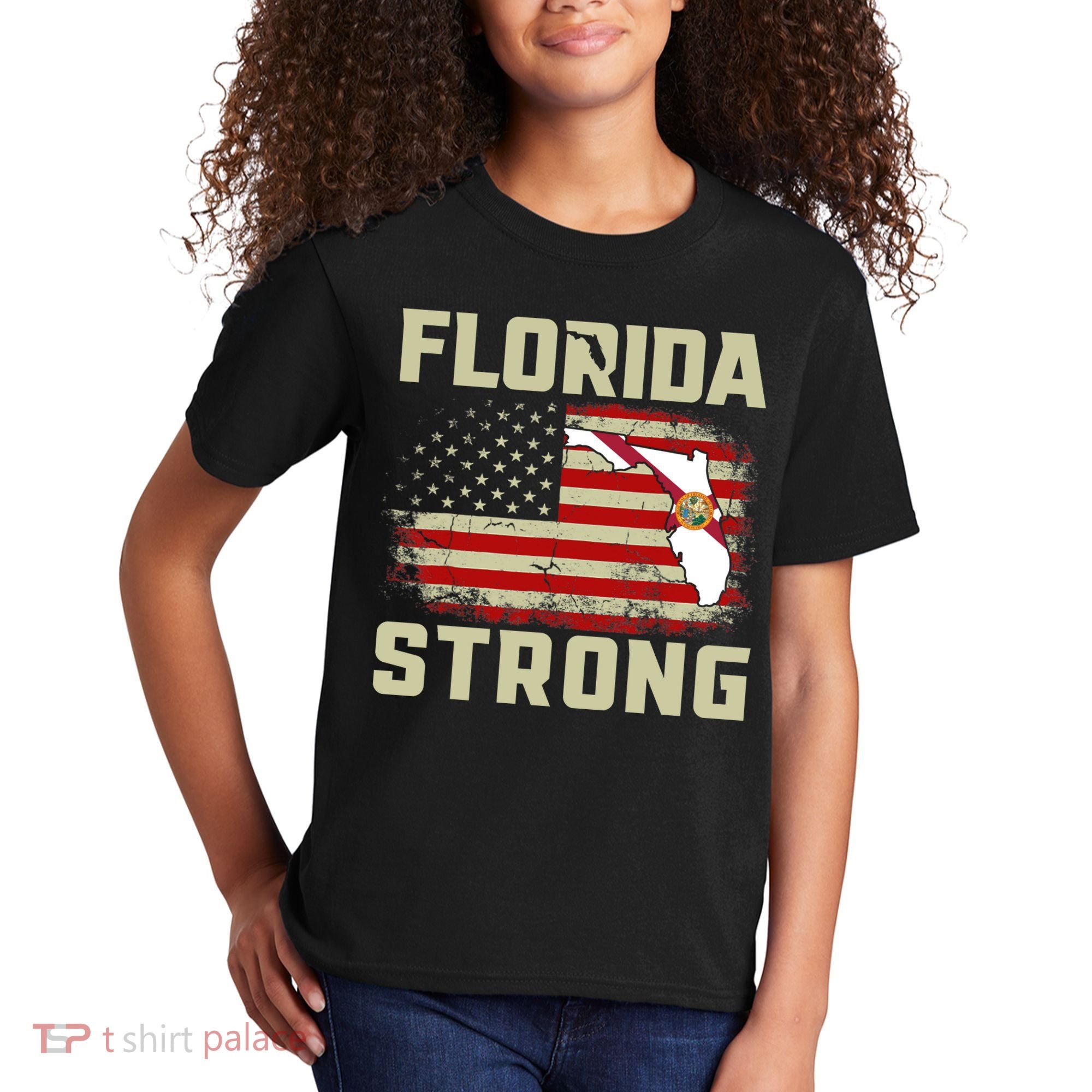 Florida Strong Hurricane Ian Support Florida Kids T-Shirt