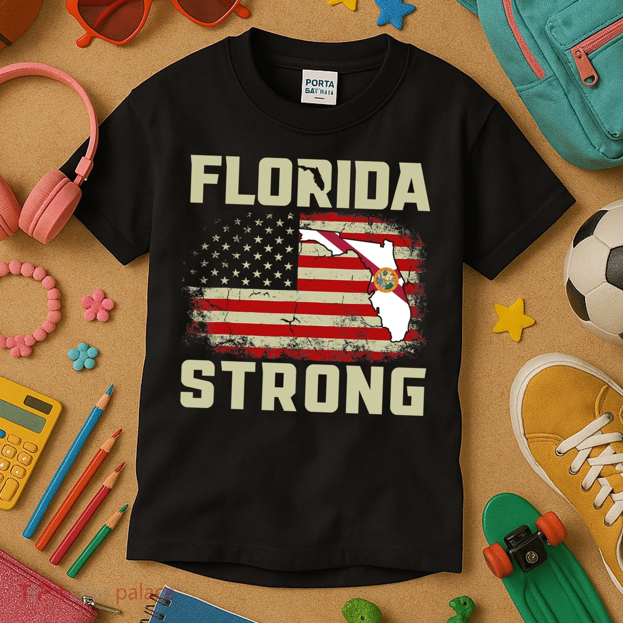 Florida Strong Hurricane Ian Support Florida Kids T-Shirt