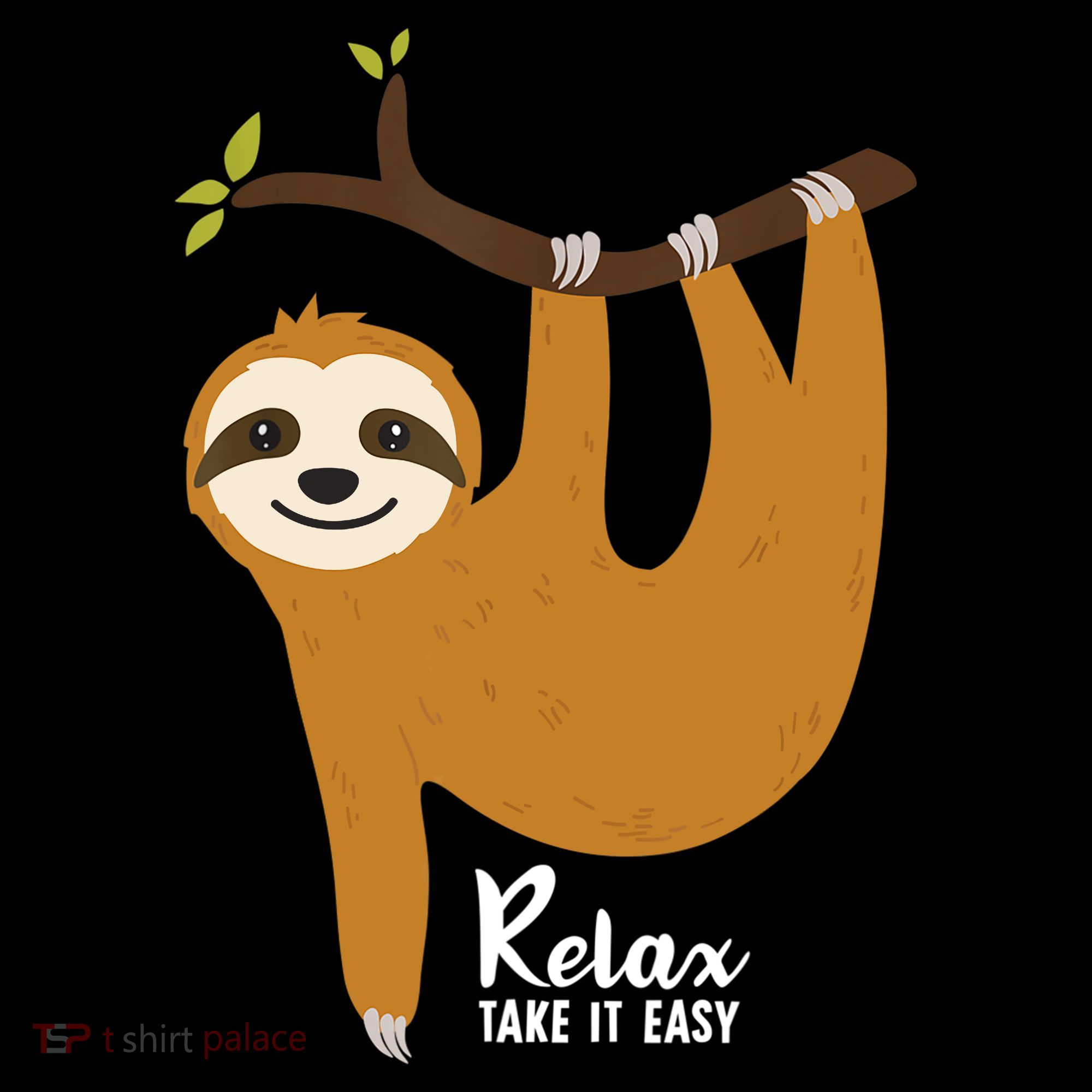 Funny Sloth Hanging On A Tree Gift Funny Sloth Lover Relax Take It Easy Gift Women's Hoodie