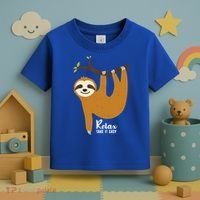 Funny Sloth Hanging On A Tree Gift Funny Sloth Lover Relax Take It Easy Gift Toddler T-Shirt thumb 3