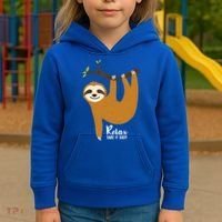 Funny Sloth Hanging On A Tree Gift Funny Sloth Lover Relax Take It Easy Gift Kids Hoodie thumb 3