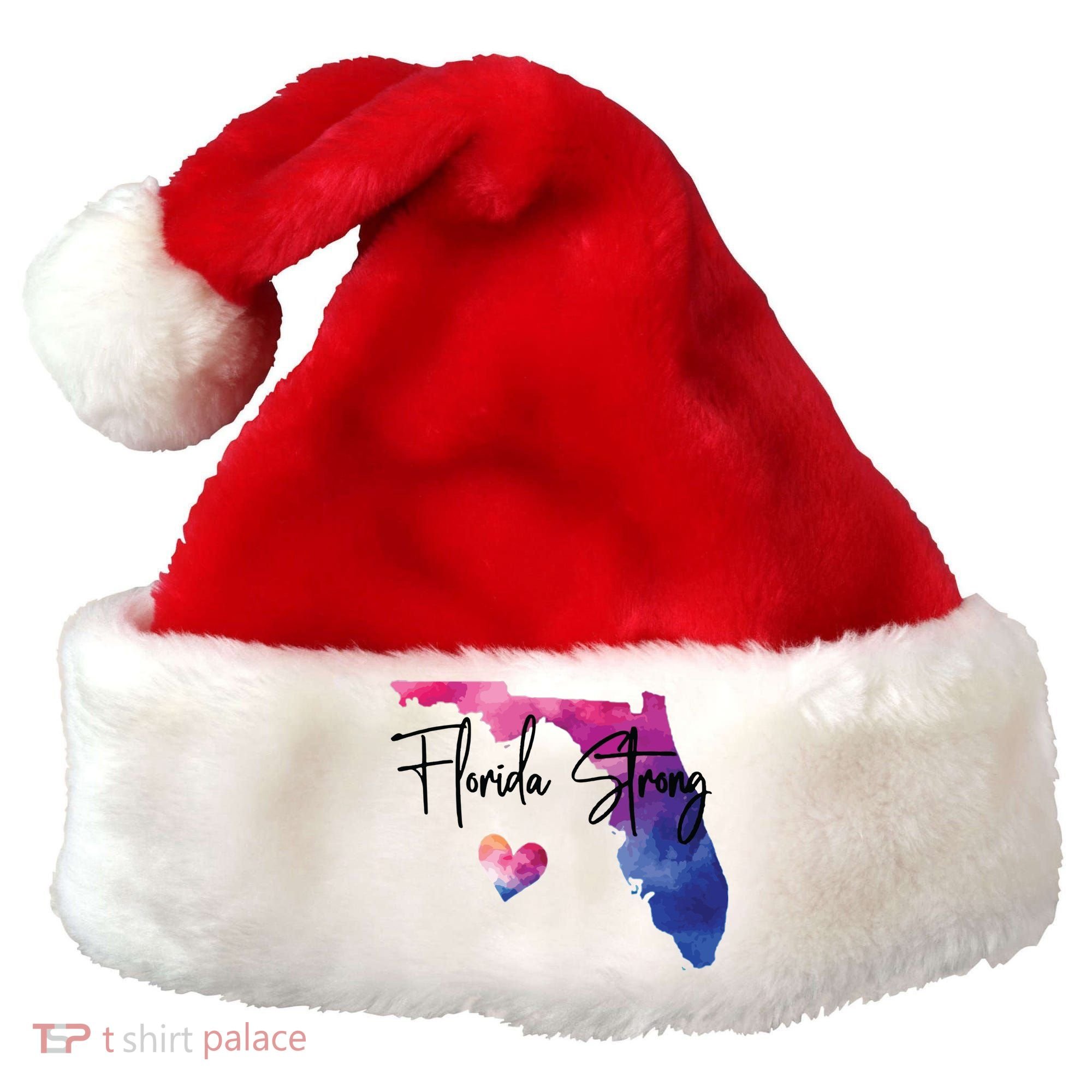 Florida Strong Hurricane Helene Santa Hat