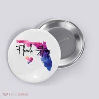 Florida Strong Hurricane Helene Button thumb 0