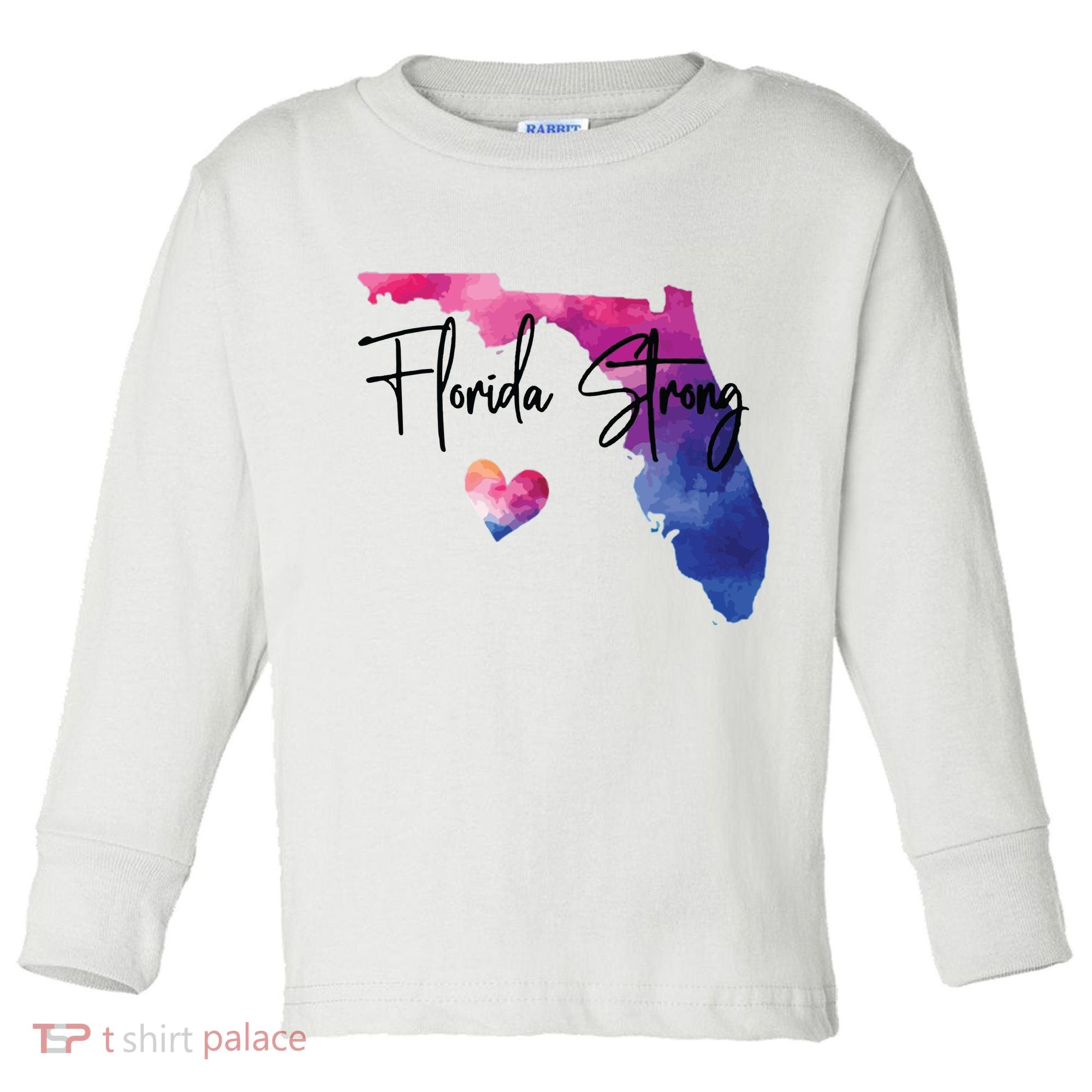 Florida Strong Hurricane Helene Toddler Long Sleeve Shirt