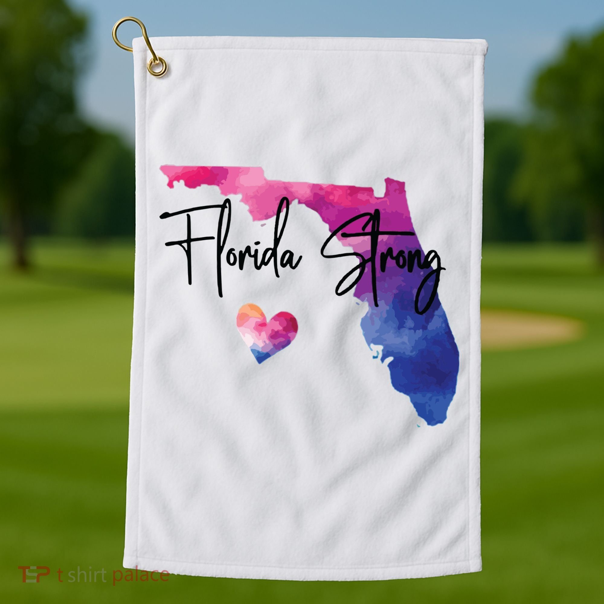 Florida Strong Hurricane Helene Golf Towel