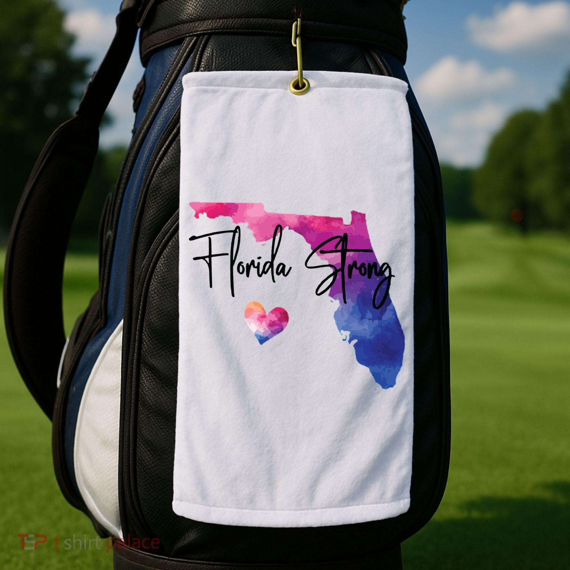 Florida Strong Hurricane Helene Golf Towel