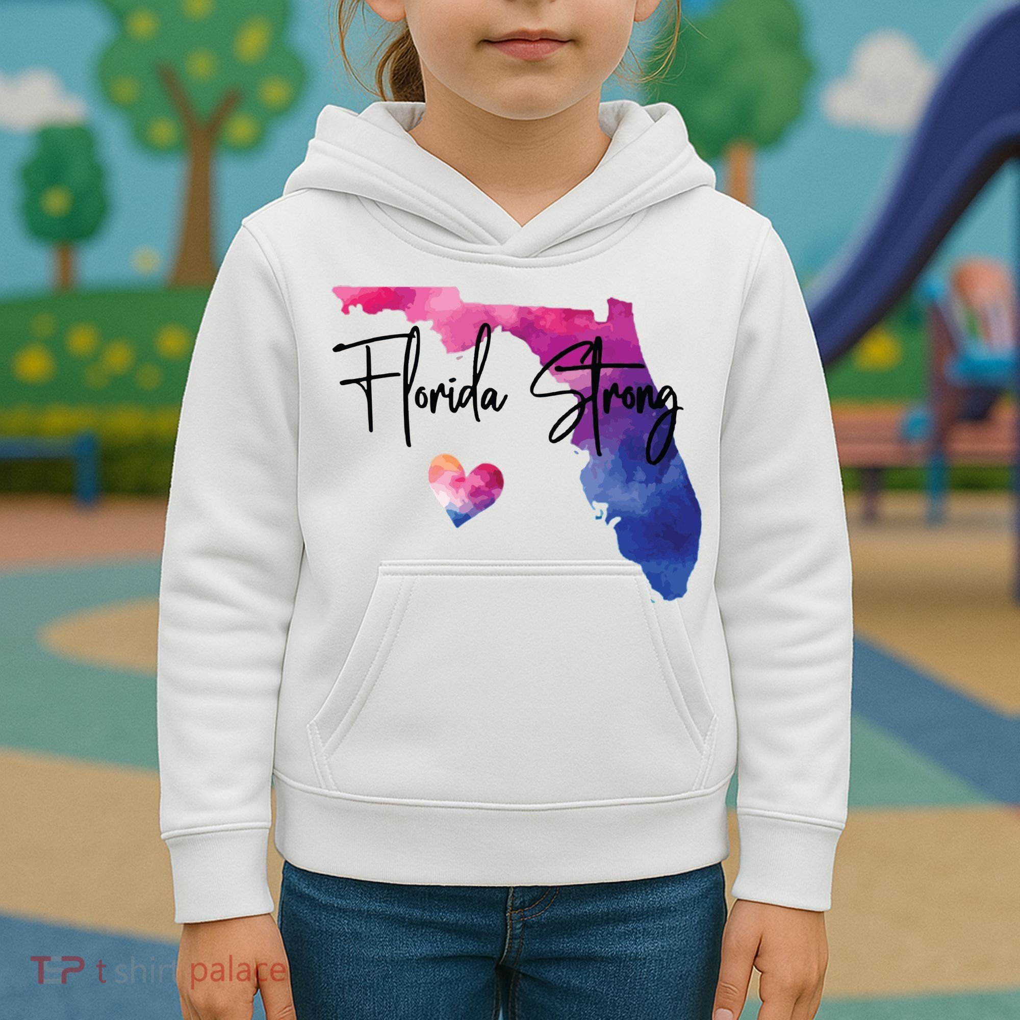 Florida Strong Hurricane Helene Kids Hoodie