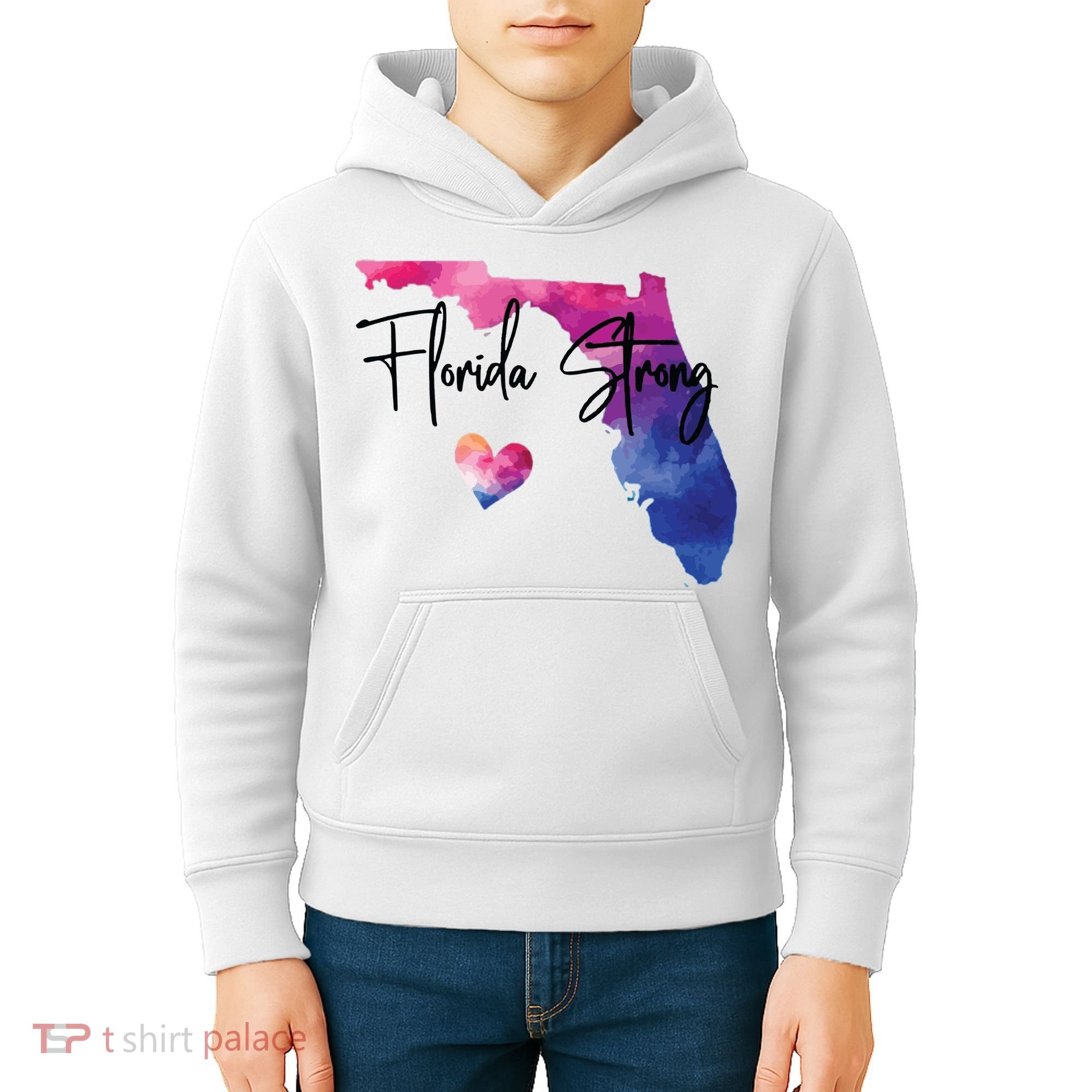 Florida Strong Hurricane Helene Kids Hoodie