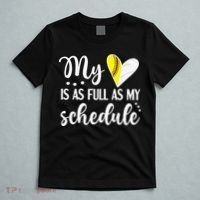 Full Schedule & Heart Proud Volleyball Softball Player Mom T-Shirt thumb 5