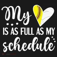 Full Schedule & Heart Proud Volleyball Softball Player Mom Women's Hoodie thumb 2