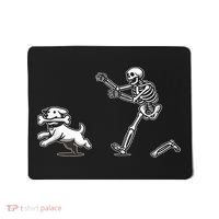 Funny Skeleton Halloween Dog Skeleton Chasing Dog Gift Mousepad thumb 0