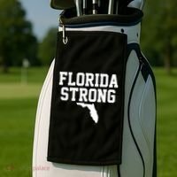 Florida Strong Hurricane Milton Golf Towel thumb 2