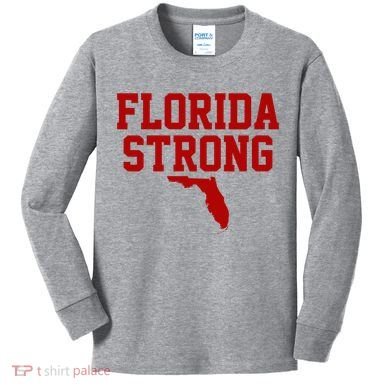 Florida Strong Hurricane Milton Kids Long Sleeve Shirt