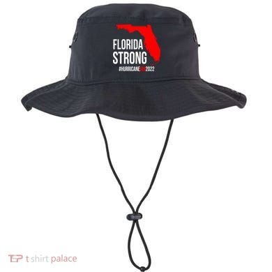 Florida Strong Hurricane Ian Support Florida Vintage American US Flag Bucket Hat