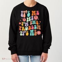 Funny Sarcasm Humor I'm A Problem Retro Groovy Women's Sweatshirt thumb 0
