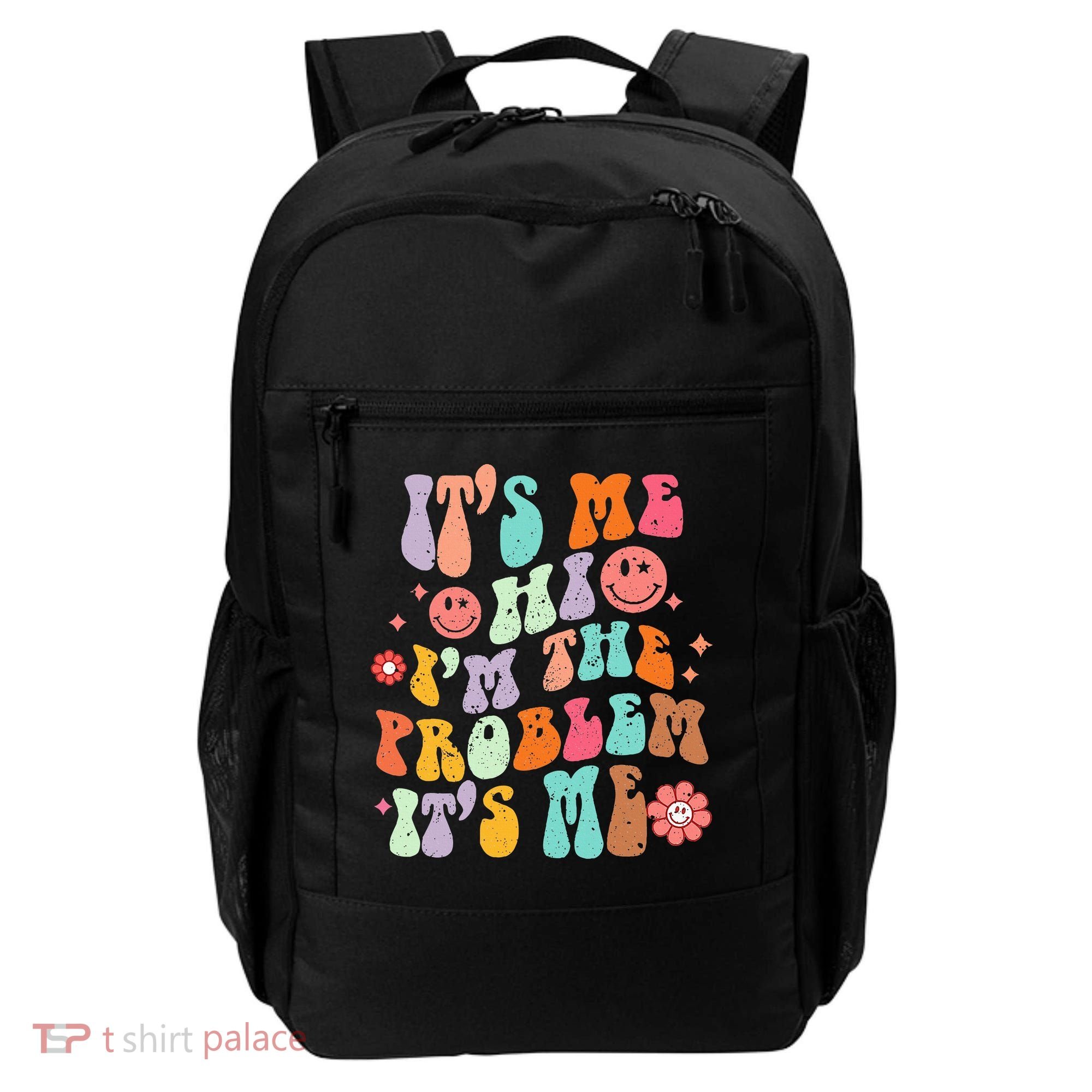 Funny Sarcasm Humor I'm A Problem Retro Groovy Backpack