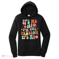 Funny Sarcasm Humor I'm A Problem Retro Groovy Women's Hoodie thumb 0