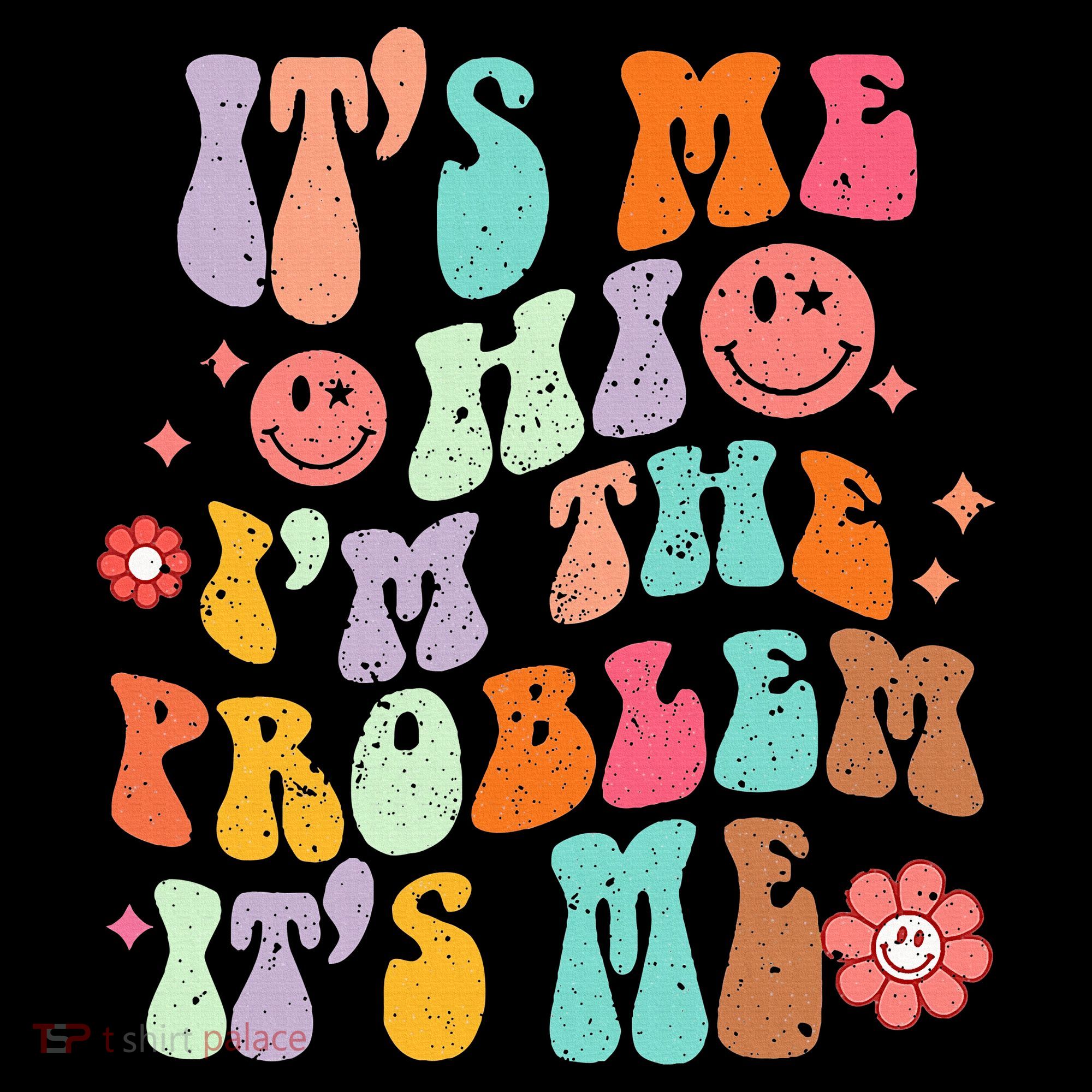Funny Sarcasm Humor I'm A Problem Retro Groovy Visor