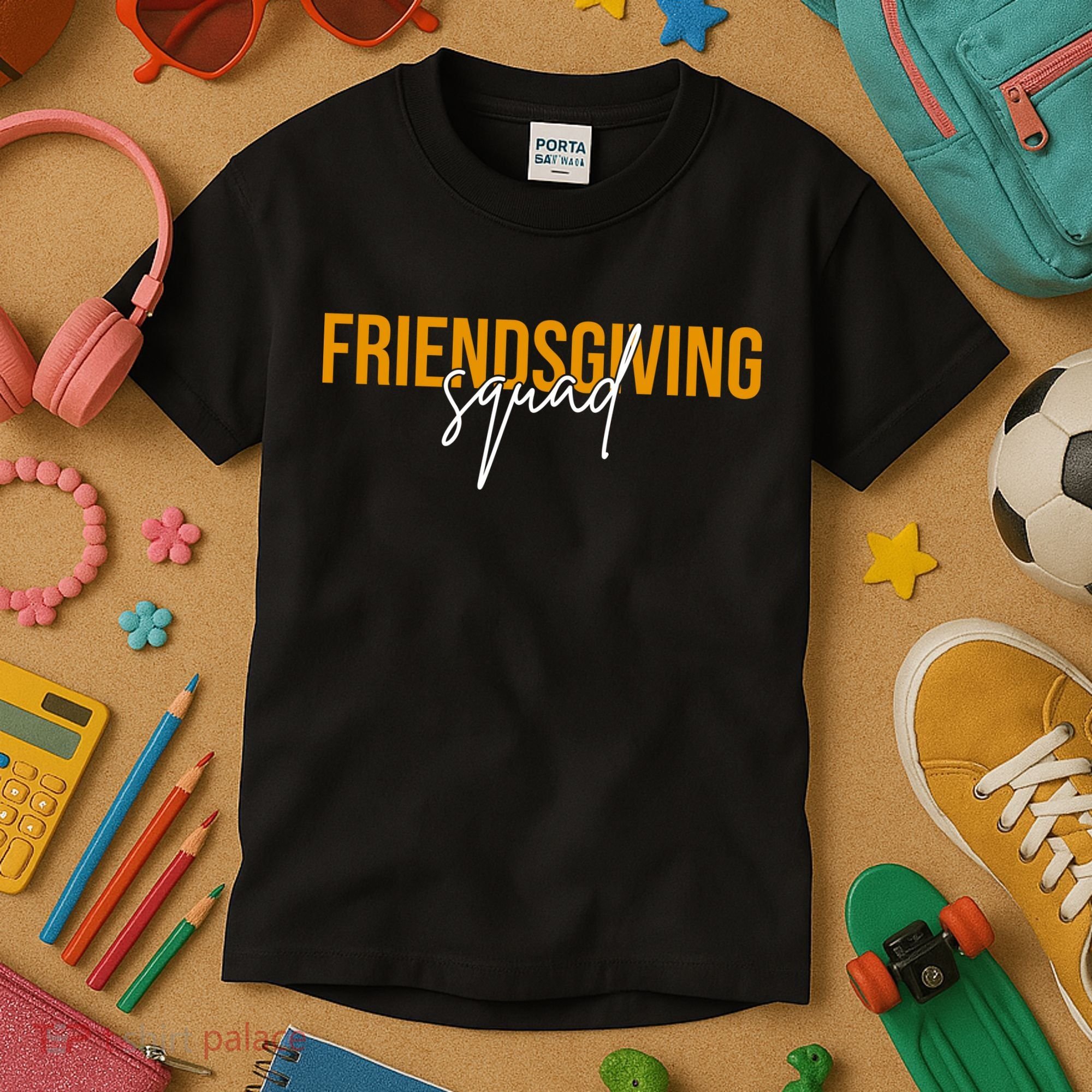 Friendsgiving Squad Holiday Gift Kids T-Shirt