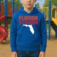Florida Strong Hurricane Ian Support Florida Kids Hoodie thumb 2