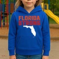 Florida Strong Hurricane Ian Support Florida Kids Hoodie thumb 3