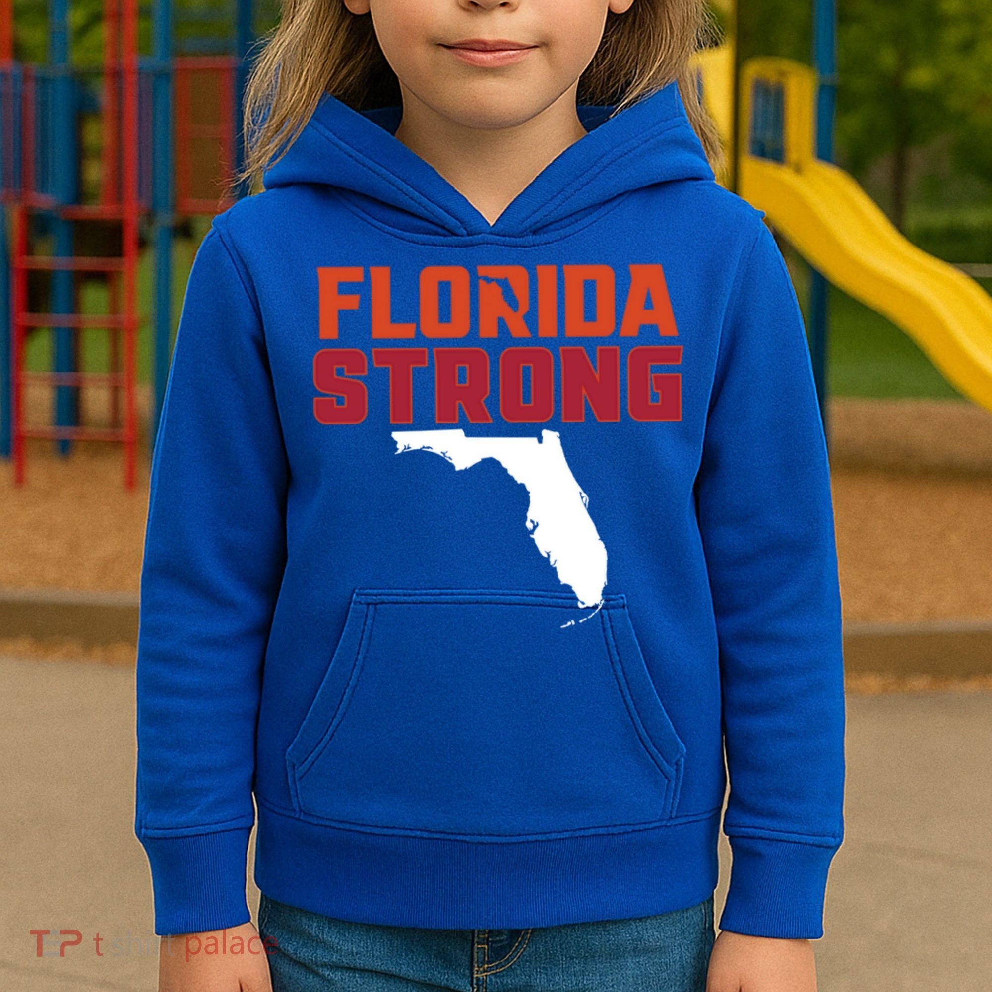 Florida Strong Hurricane Ian Support Florida Kids Hoodie