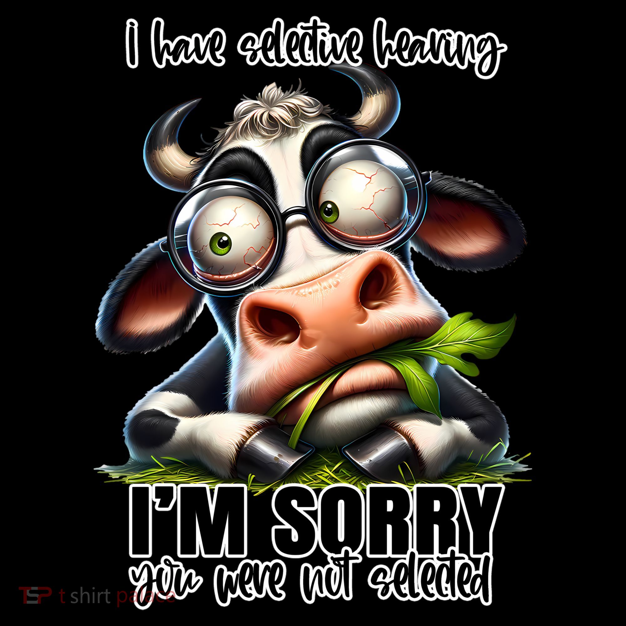 Funny Selective Hearing Sarcastic Cow Hoodie