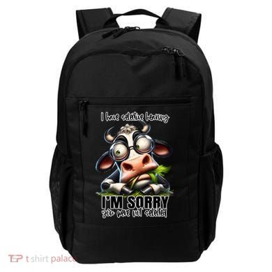 Funny Selective Hearing Sarcastic Cow Backpack