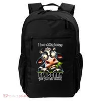 Funny Selective Hearing Sarcastic Cow Backpack thumb 0