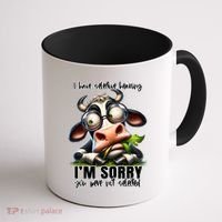 Funny Selective Hearing Sarcastic Cow Coffee Mug thumb 1