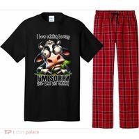 Funny Selective Hearing Sarcastic Cow Pajama Set thumb 0