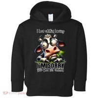 Funny Selective Hearing Sarcastic Cow Toddler Hoodie thumb 0