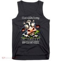 Funny Selective Hearing Sarcastic Cow Tank Top thumb 0