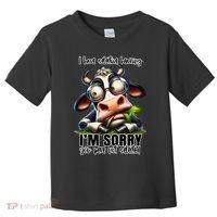 Funny Selective Hearing Sarcastic Cow Toddler T-Shirt thumb 0