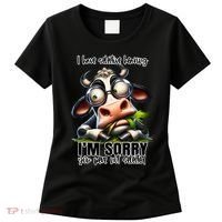 Funny Selective Hearing Sarcastic Cow Women's T-Shirt thumb 0