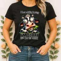 Funny Selective Hearing Sarcastic Cow Women's T-Shirt thumb 2