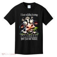 Funny Selective Hearing Sarcastic Cow Kids T-Shirt thumb 0